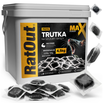 RatOut Brodifacoum-pasta (zwart) Max Power 4,5Kg